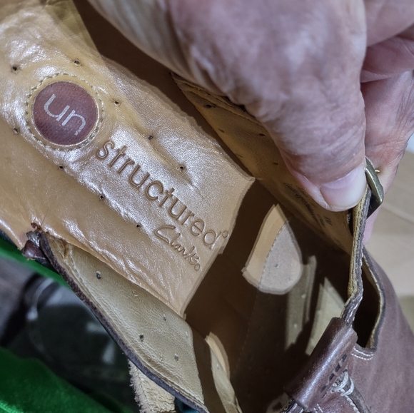 (SH137) Un Structured by Clarke, M, Clogs, flats, size 8M. - Picture 4 of 8